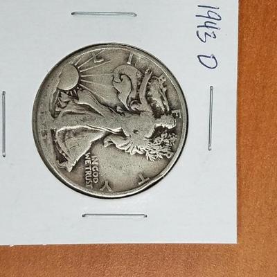 1943-D Walking Liberty Half Dollar