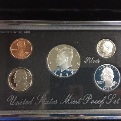 1992 U.S. Mint Premier Silver Proof Set