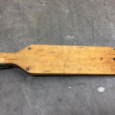 Vintage wooden fish scaler