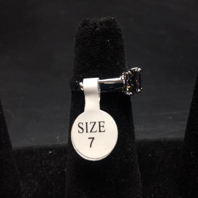 Rainbow Stone Sterling Silver Ring