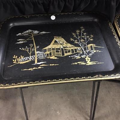 Oriental trays and stands