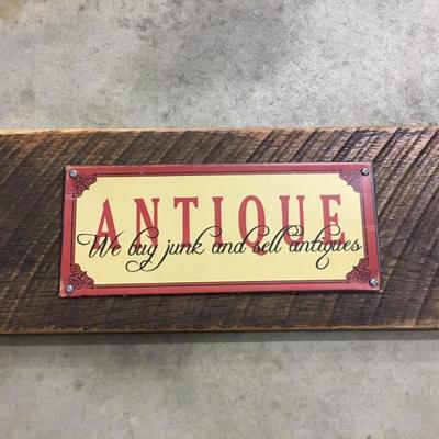 Antique sign