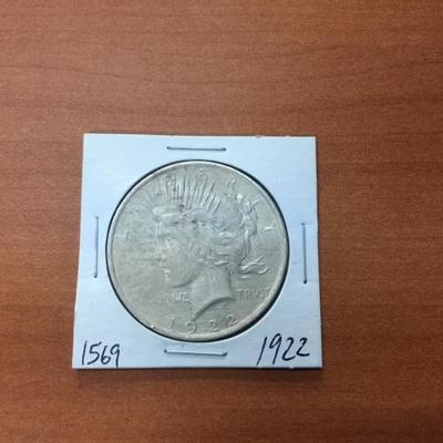 1922 Peace Silver Dollar