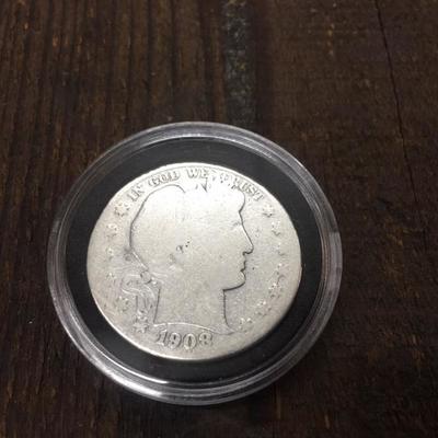 1908-S Barber Half Dollar