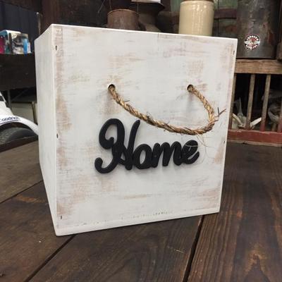 Home wooden storage box