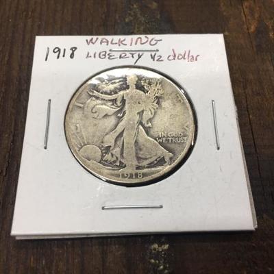 1918 Walking Liberty Half Dollar