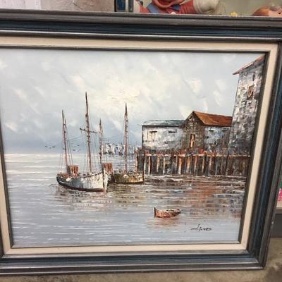 Boat/shipyard painting