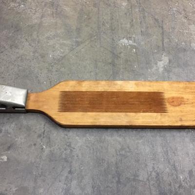 Vintage wooden fish scaler