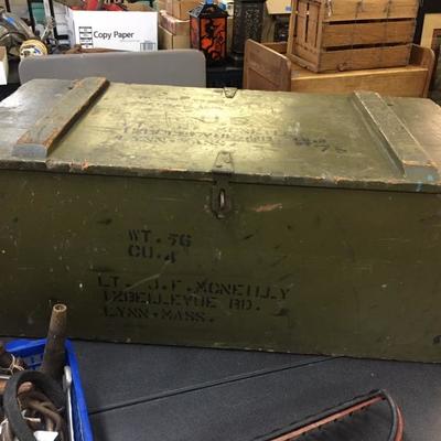 Wood military crate