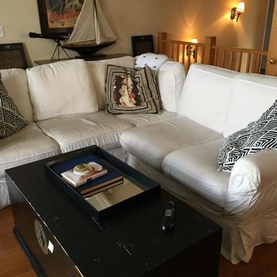 Pottery Barn Sofa with washable slip cover