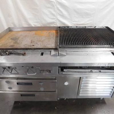 Southbend Flat Top Grill and Char Broiler with 2 D ...
