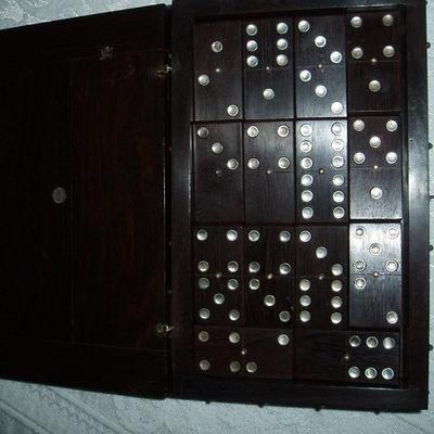 Taxco Sterling and Hardwood Domino Set