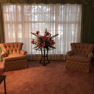 Pair of vintage club chairs
