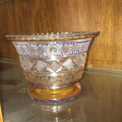 Cut glass bowl