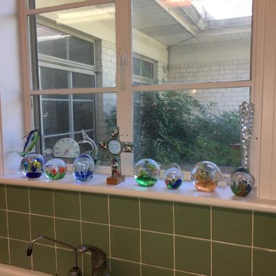 Glass paperweights