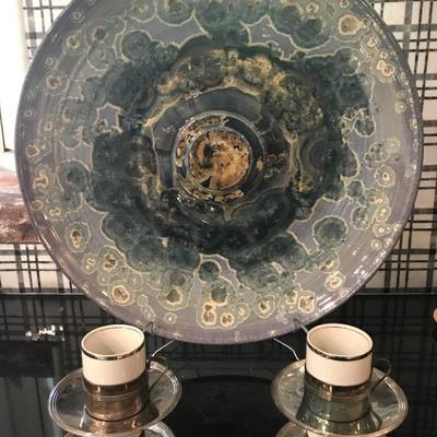 Art glass large charger