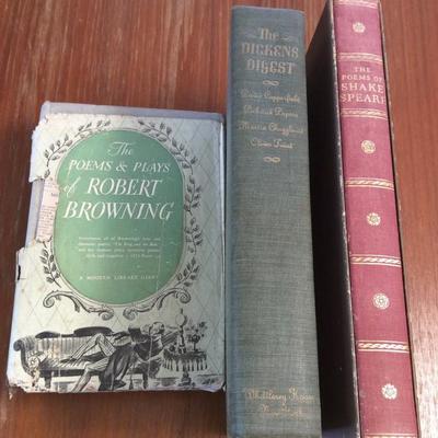 JYR026 Vintage Collectible Classic Hardcover Books Selection
