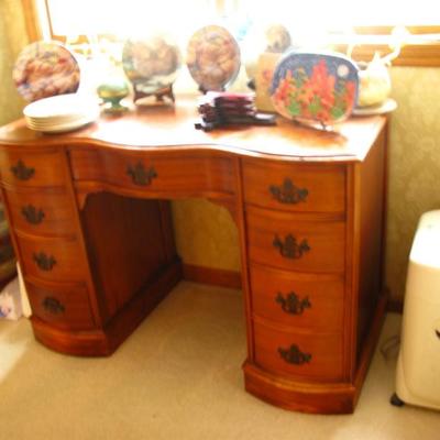 old round front desk BUY IT NOW $ 85.00
