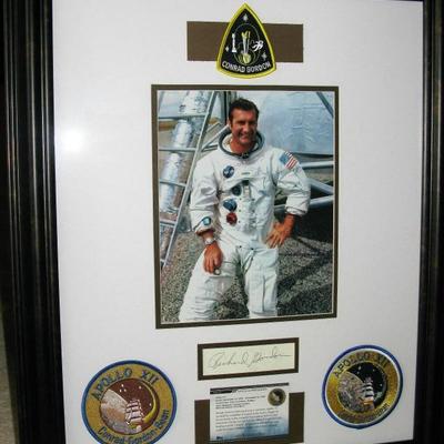 framed Astronaut pictures with autographs 