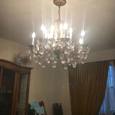 One of 4 chandeliers for sale 