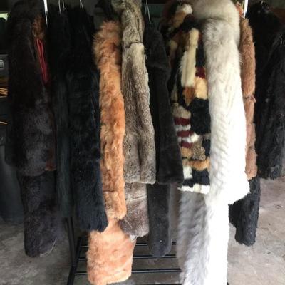 asst fur coats