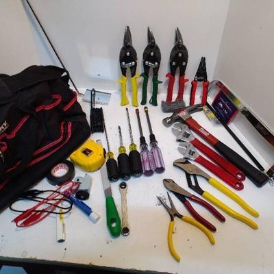 Husky Tool Bag Full of Assorted Tools