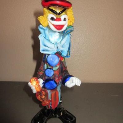 Glass art made into another clown