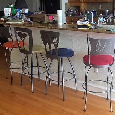 Fun, solid counter stools