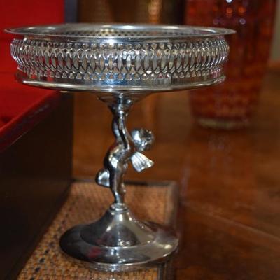 silver/glass bowl