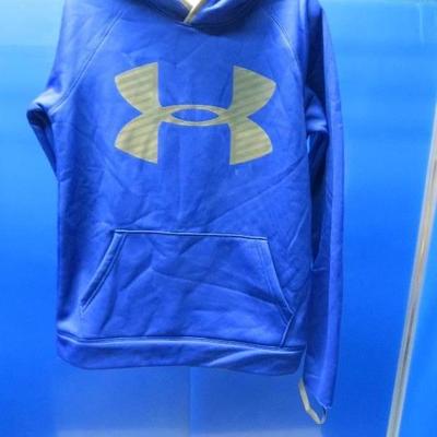 Under armour loose sweater (Size YLG) torn seam on .