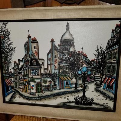 FRENCH ARTIST ORIGINAL OIL OF GAY PAREE