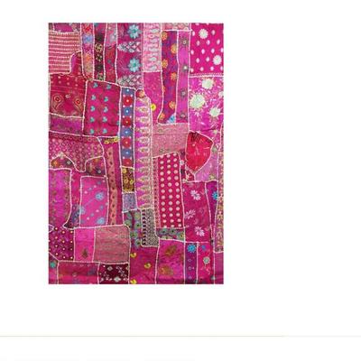 Patchwork Pink Embroidery Tapestry