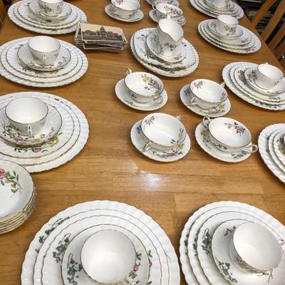 Service for 12 with extra's 
Manufacturer-Minton pattern-Dainty Spray's
104 pieces total
Asking $225 but come in and make an offer! 