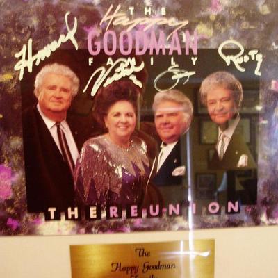 Autographed by Happy Goodman Family 