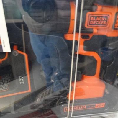Black and decker 2 tool combo kit. drill/driver & ...