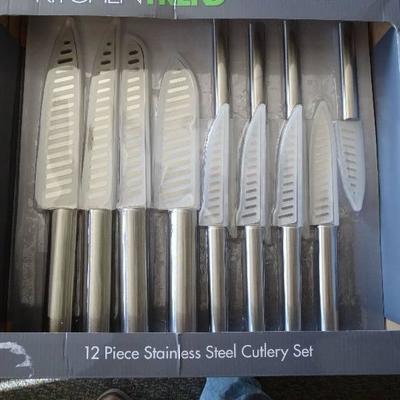 Kitchen trend 12pc stainless steel cutlery set.