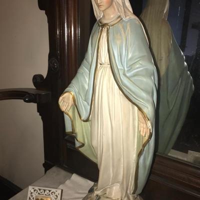 Statue of Mary not for sale.