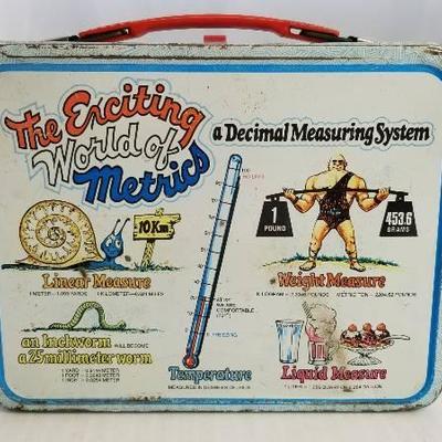 1976 The Exciting World of Metrics Vintage Metal L ...