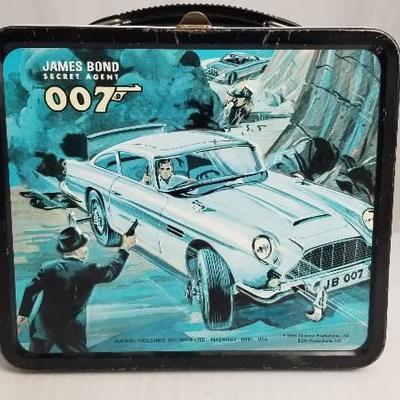 1966 007 James Bond Secret Agent Vintage Metal Lu ...