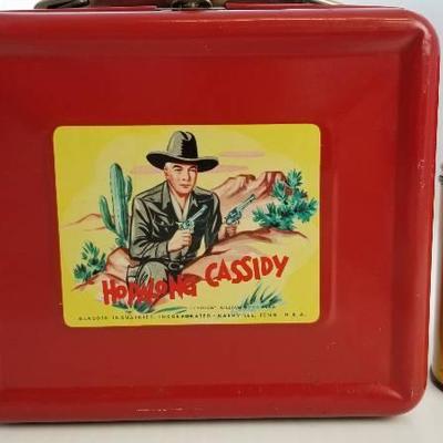 1950 Hopalong Cassidy with Aladdin glass line bott ...