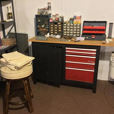 Craftsman workbench and toolbox