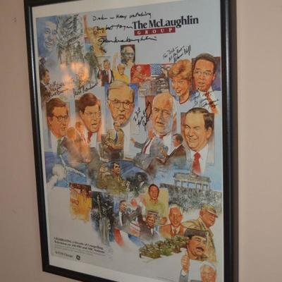 Signed McLaughlin Report poster