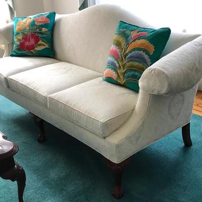 Ethan Allen Sofa and 2 matching swivel club chairs