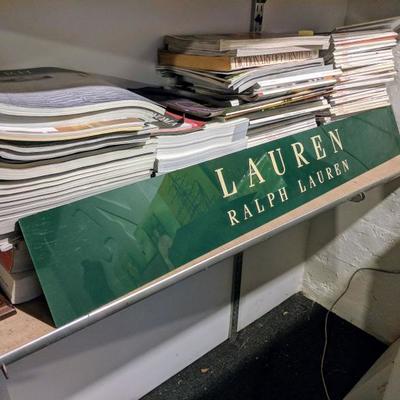 Vintage green Ralph Lauren sign 