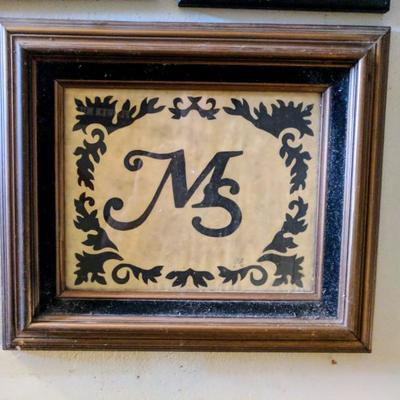 Framed Ms Sign