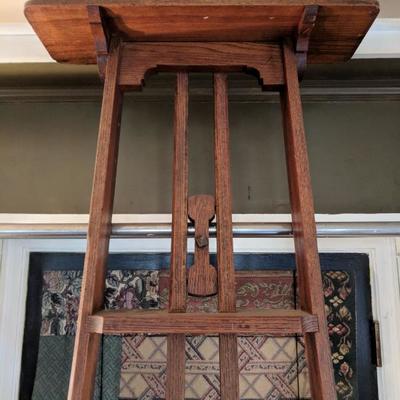 Antique Rolling Library Ladder Top