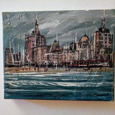 Small oil painting