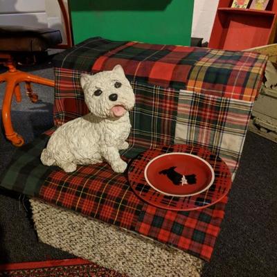 Dog step and figurine