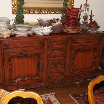 Italian Hand Carved Credenza