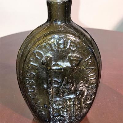 19th century: 'Success to the Railroad' bottle